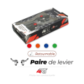 Paire de leviers repliables ART noir | Oxmoto