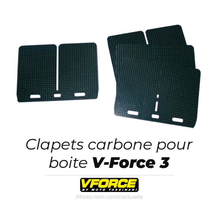 Clapets carbone pour boite V Force 3 | Oxmoto
