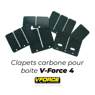 Clapets carbone pour boite V Force 4 | Oxmoto