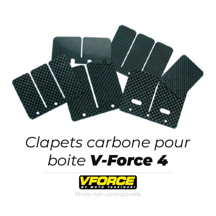 Clapets carbone pour boite V Force 4 | Oxmoto