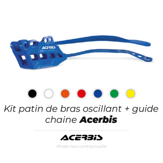 Patin de bras oscillant + guide chaîne Acerbis | Oxmoto