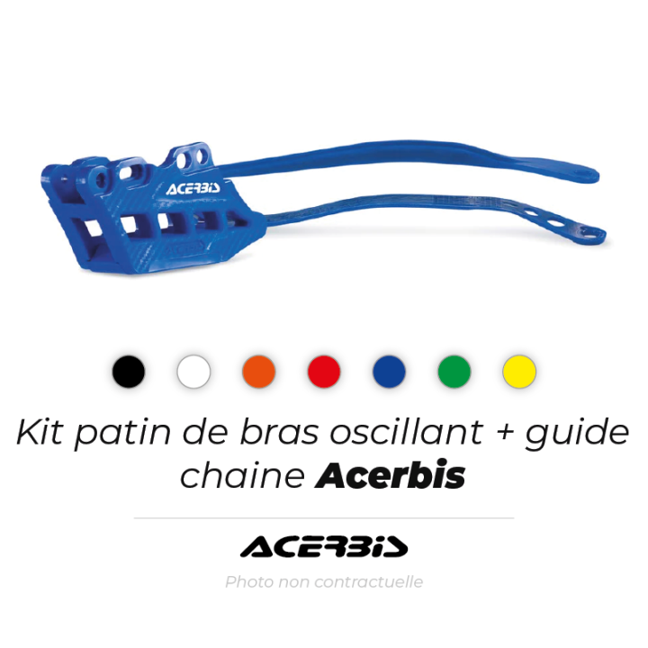 Patin de bras oscillant + guide chaîne Acerbis | Oxmoto