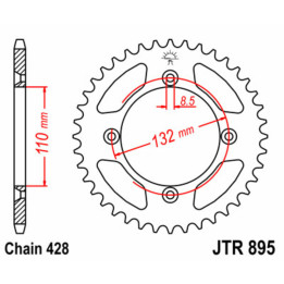 Couronne jt sprockets acier standard 895 - 428 - 49 dents