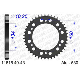 Couronne AFAM aluminium ultra-light 11616 - 530 1074398003