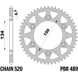 Couronne PBR acier standard - 520 489 43 C45 | Oxmoto