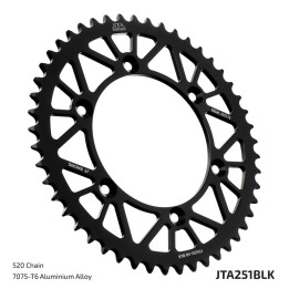 Couronne JT SPROCKETS alu standard - 520 JTA251.48BLK