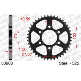 Couronne AFAM acier standard 50903 - 525 1149533001 | Oxmoto