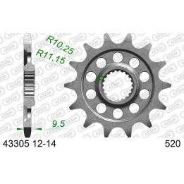 Pignon AFAM acier standard 43305 - 520 1110274001 | Oxmoto