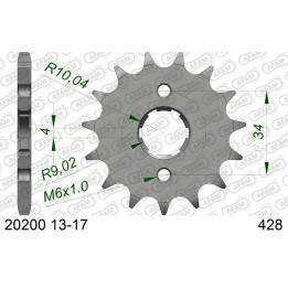 Pignon AFAM acier standard 20200 - 428 1074535003 | Oxmoto