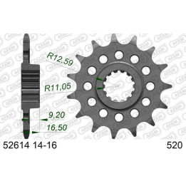 Pignon AFAM acier standard 52614 - 520 1077050002 | Oxmoto