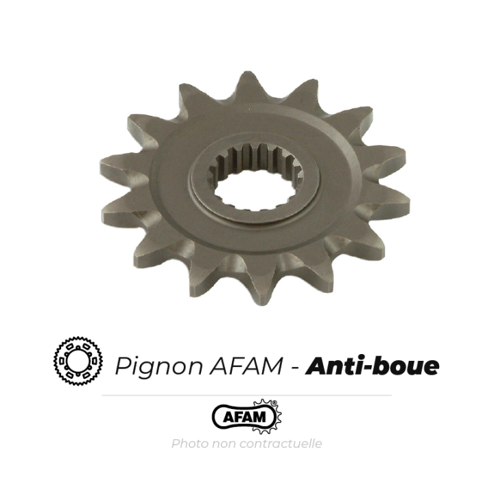 Pignon acier AFAM anti-boue | Oxmoto