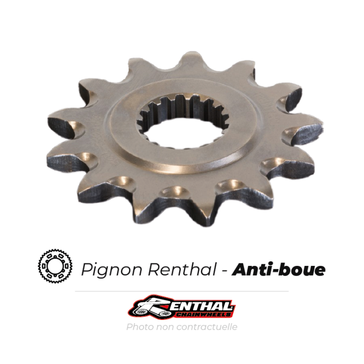 Pignon acier Renthal anti-boue 520 | Oxmoto