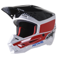 Casque Alpinestars sm5 bond blanc/rouge/noir | Oxmoto