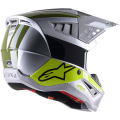 Casque Alpinestars sm5 bond gris/jaune | Oxmoto