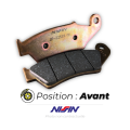 Plaquettes de frein Nissin route /Off-Road métal fritté - 2P-225ST-MX