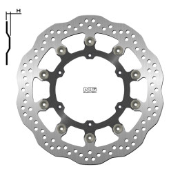 Disque de frein ng 1224xg pétale flottant | Oxmoto