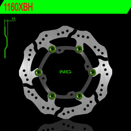 Disque de frein ng 1160xbh pétale flottant | Oxmoto