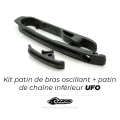 Kit patin de bras oscillant + patin de chaîne inférieur UFO