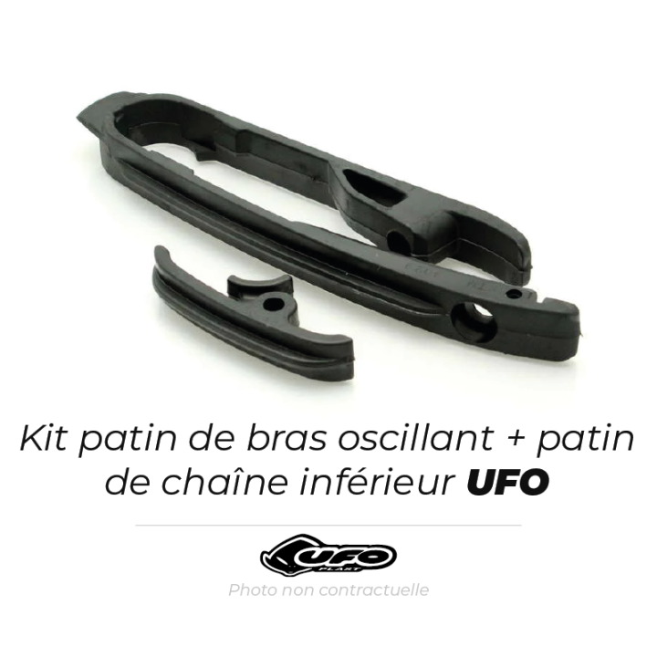 Kit patin de bras oscillant + patin de chaîne inférieur UFO