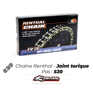 Chaîne de transmission Renthal joint torique 520r3-3 srs