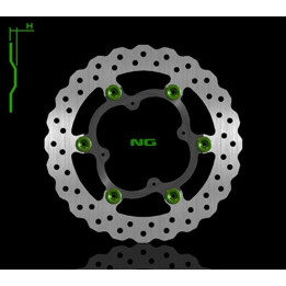 Disque de frein ng 1324x pétale flottant | Oxmoto
