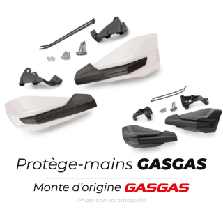 Protège-mains Gas Gas factory racing noir et blanc | Oxmoto