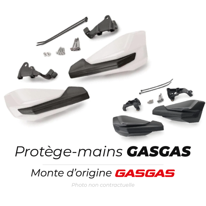 Protège-mains Gas Gas factory racing noir et blanc | Oxmoto