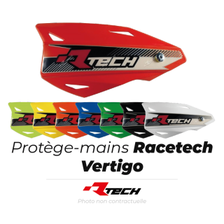 Protège-mains Racetech Vertigo réglable noir | Oxmoto