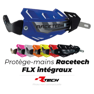 Protège-mains Racetech FLX noir | Oxmoto