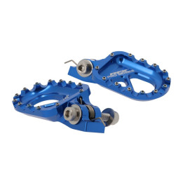 Repose-pieds RFX Pro Series Trials aluminium CNC - bleu