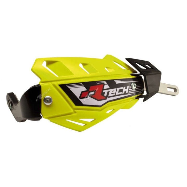 Protège-mains Racetech FLX intégral jaune fluo avec renfort alu