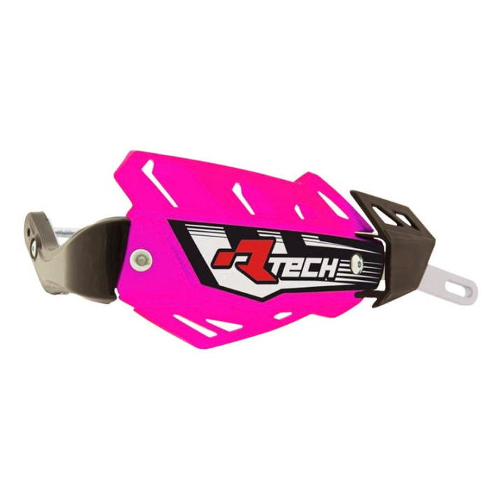 Protège-mains Racetech FLX rose avec renfort alu | Oxmoto