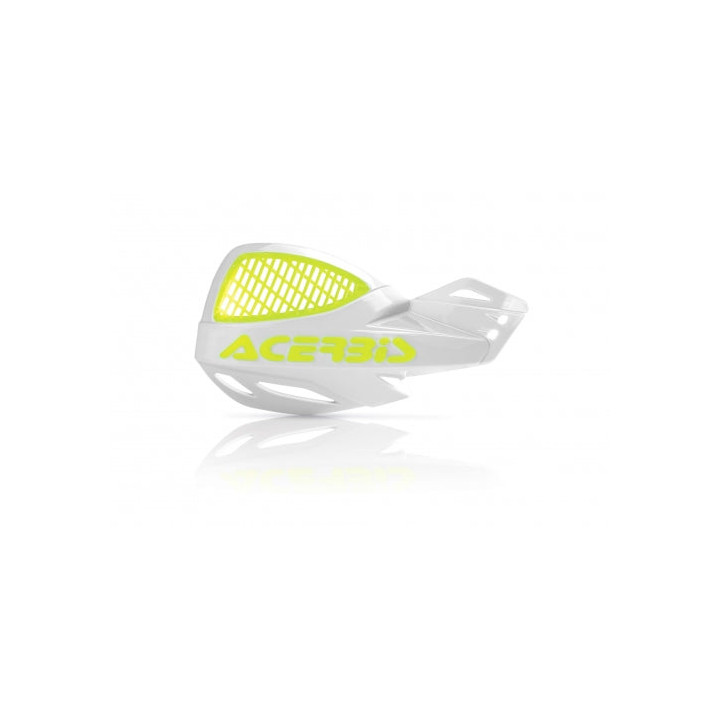Protège-mains Acerbis mx uniko ventilé blanc/jaune | Oxmoto