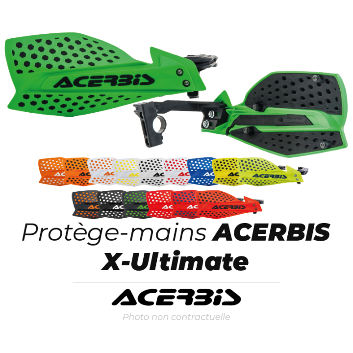 Protège-mains Acerbis x-ultimate jaune/bleu | Oxmoto