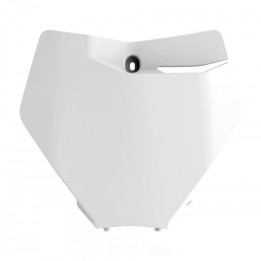 Plaque numéro frontale Polisport blanc KTM 8666400008