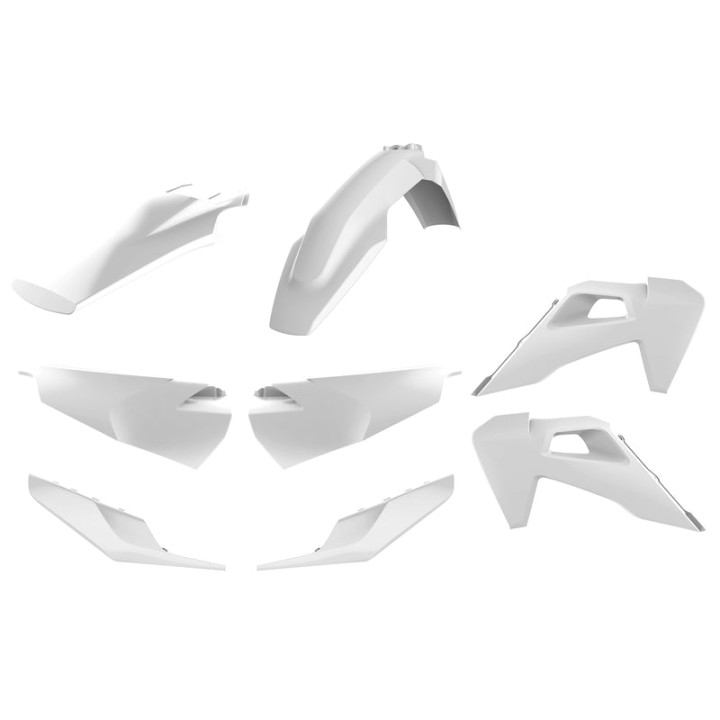 Kit plastiques Polisport blanc Husqvarna | Oxmoto
