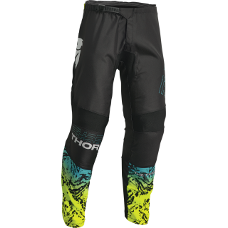 Pantalon Thor sector atlas noir/teal | Oxmoto