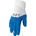 Gants Thor agile rival bleu/blanc | Oxmoto