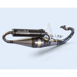 Pot d'échappement Polini Team 4 Aluminium noir - Yamaha 200.0408