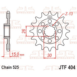 Pignon JT SPROCKETS acier standard - 525 JTF404.17 | Oxmoto