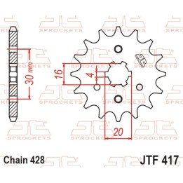 Pignon JT SPROCKETS acier standard - 428 JTF417.15 | Oxmoto