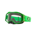 Lunettes Oakley airbrake mx moto transparent vert | Oxmoto