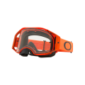 Lunettes Oakley airbrake mx moto transparent orange | Oxmoto