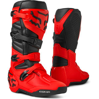 Bottes FOX comp rouge 2025 | Oxmoto