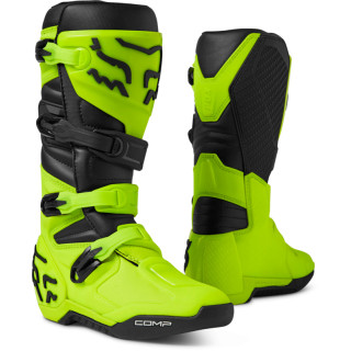 Bottes FOX comp jaune 2025 | Oxmoto