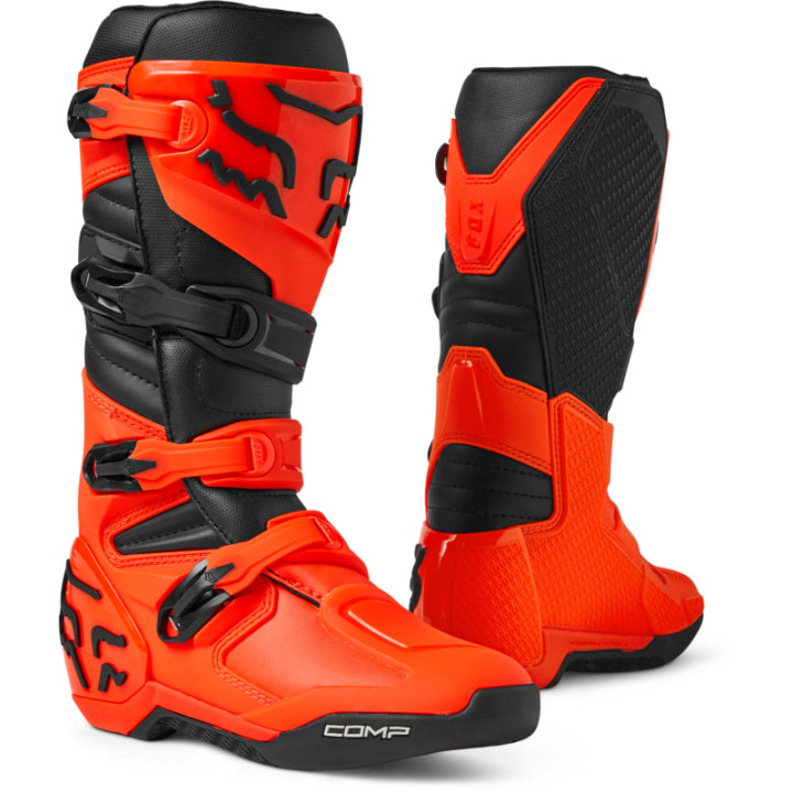 Bottes FOX comp orange | Oxmoto
