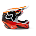 Casque FOX leed v1 orange 2023 | Oxmoto