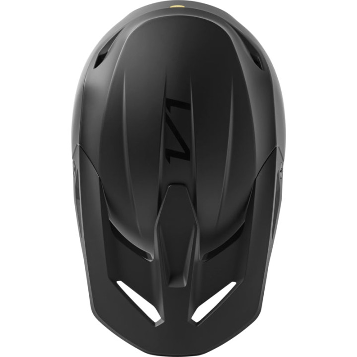 Casque FOX solid v1 noir mat 2023 | Oxmoto