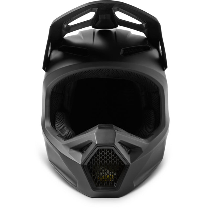 Casque FOX solid v1 noir mat 2023 | Oxmoto