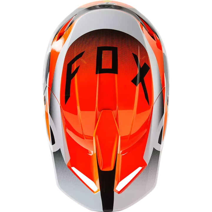 Casque FOX leed v1 orange 2023 | Oxmoto